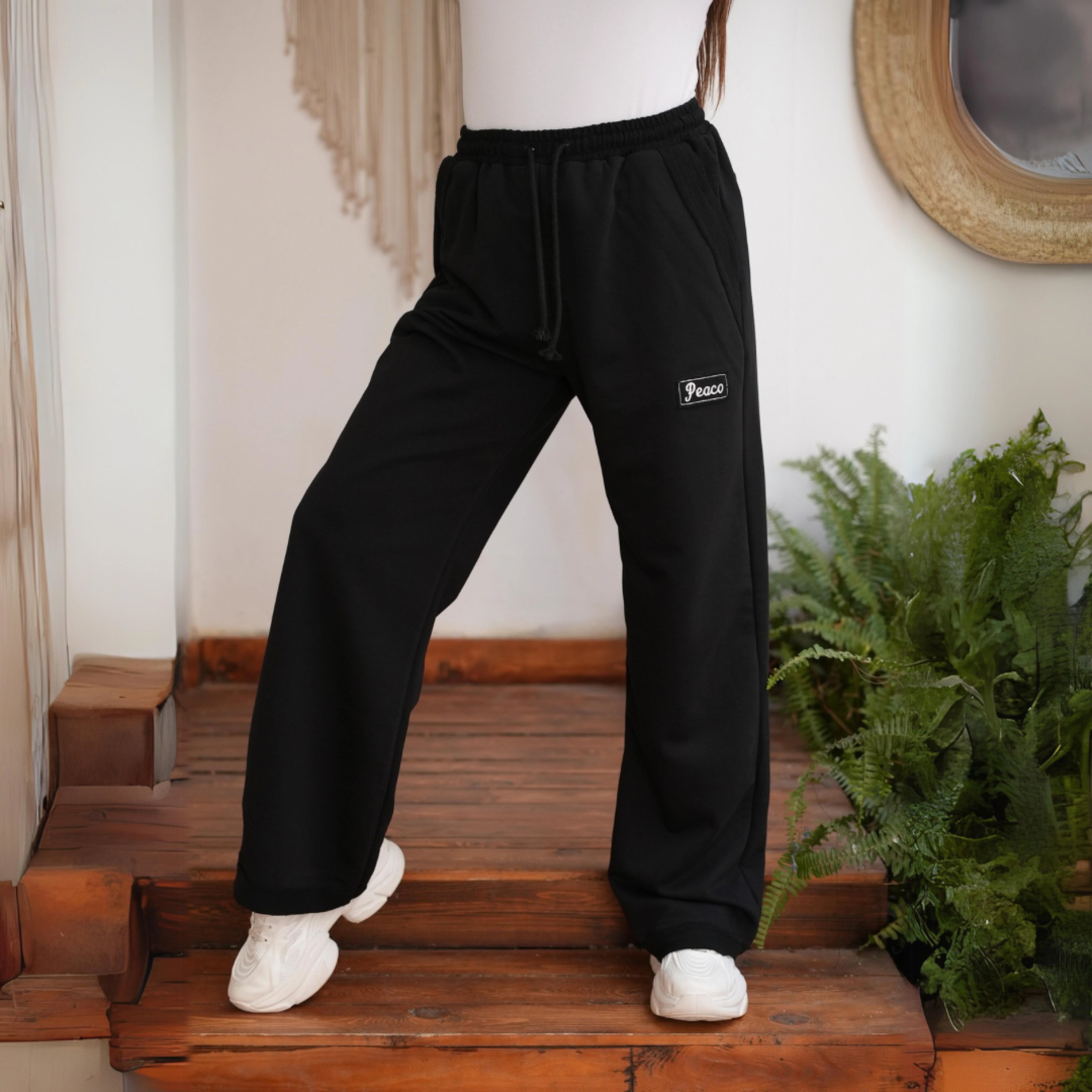 Black Spring Pants - Peaco