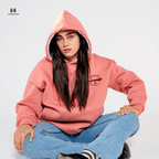 Pink Blinded Bear Hoodie - designed - Peaco