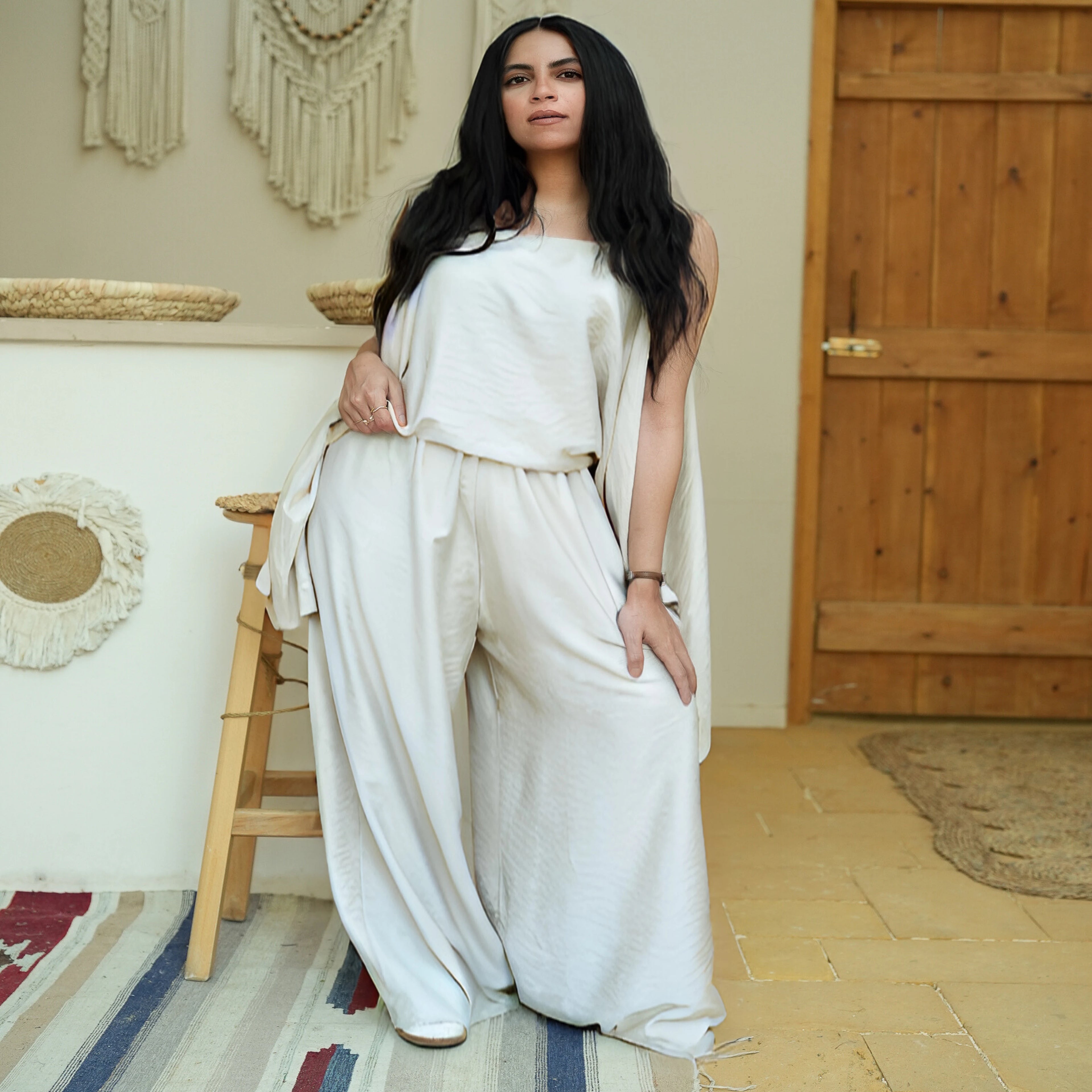 White Off - shoulders Smart Set - Peaco