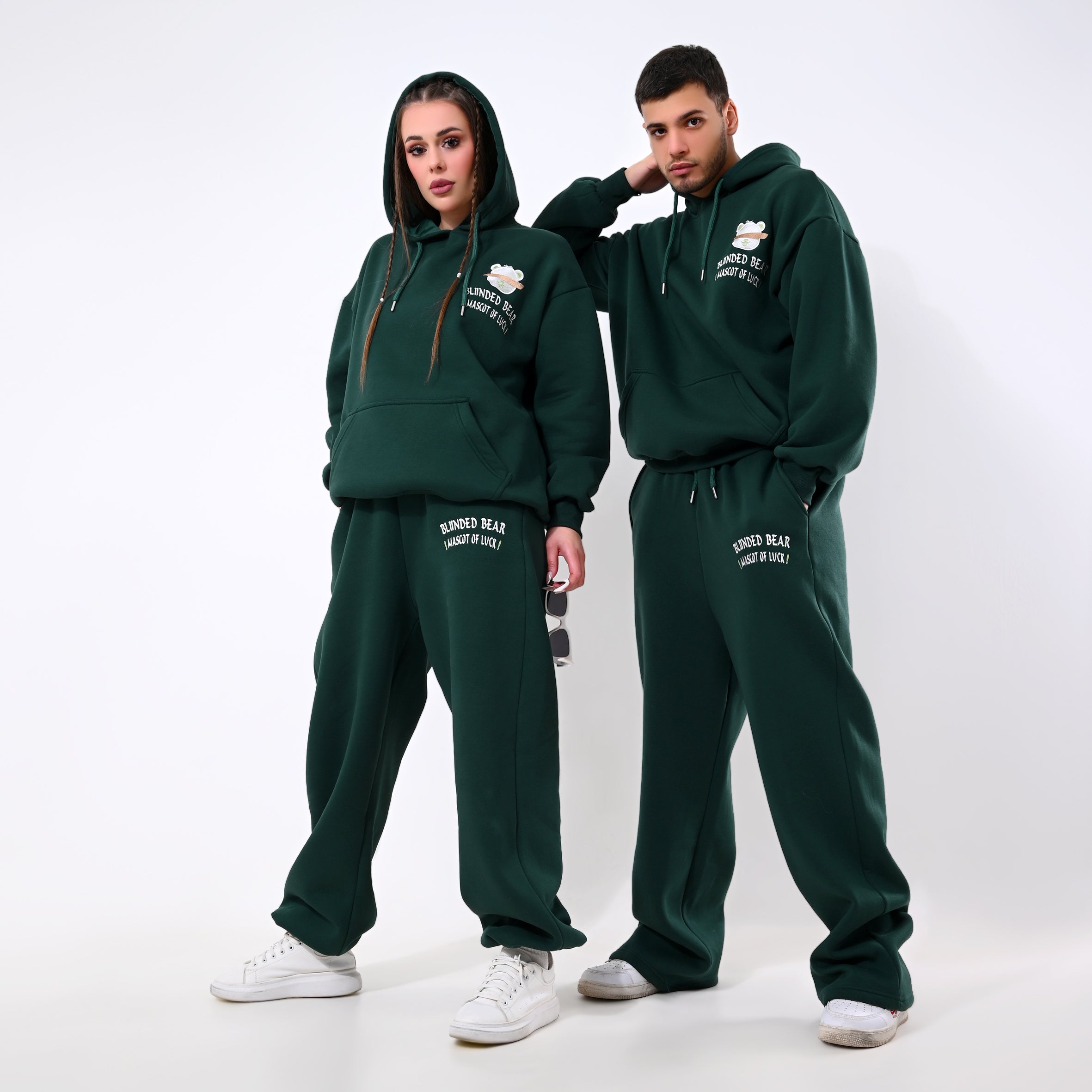 Green Blinded Bear Set - Peaco