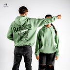 Mint Blinded Bear Hoodie - designed - Peaco