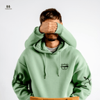 Mint Blinded Bear Hoodie - designed - Peaco