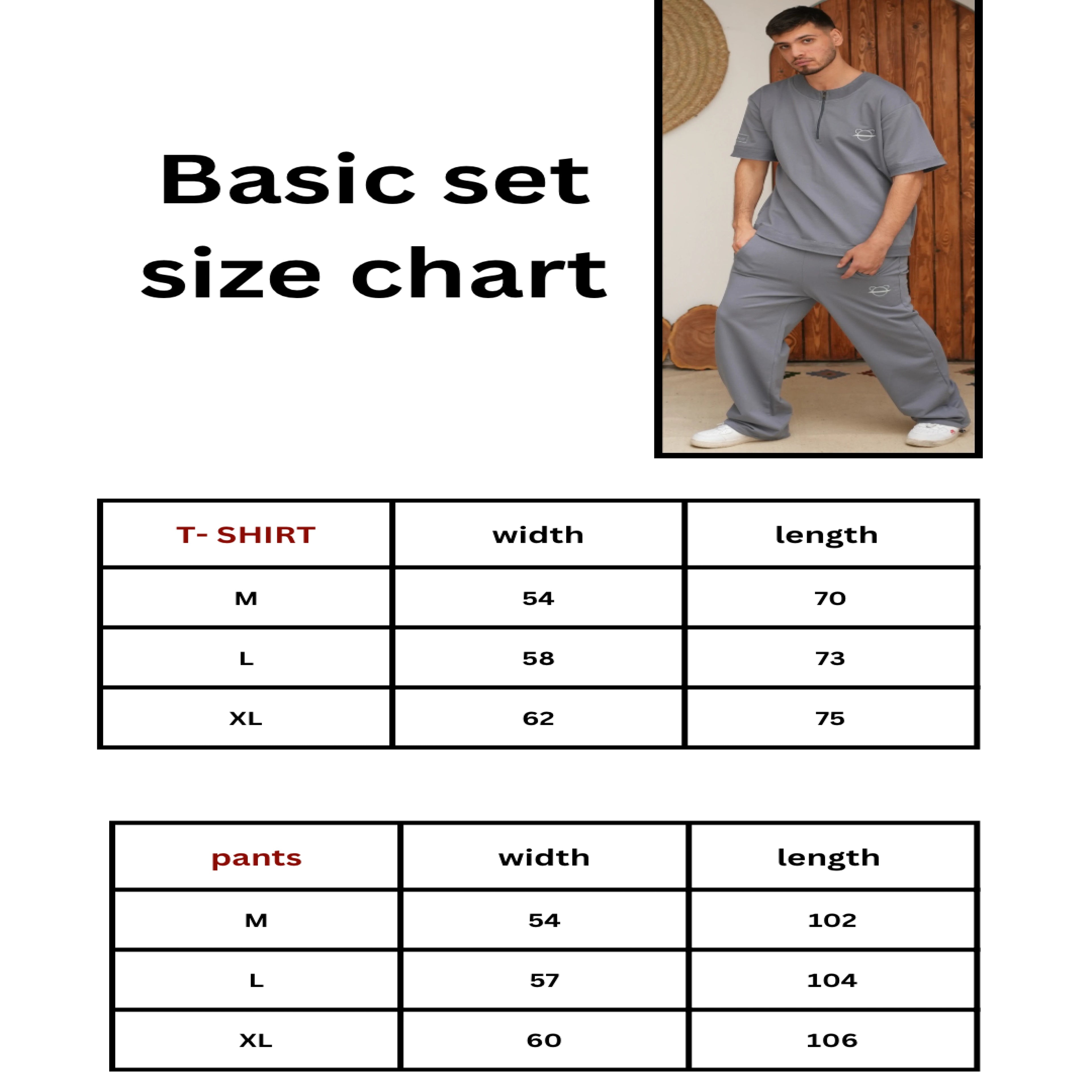 Grey Summer Melton Set - Peaco