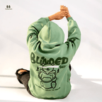 Mint Blinded Bear Hoodie - designed - Peaco