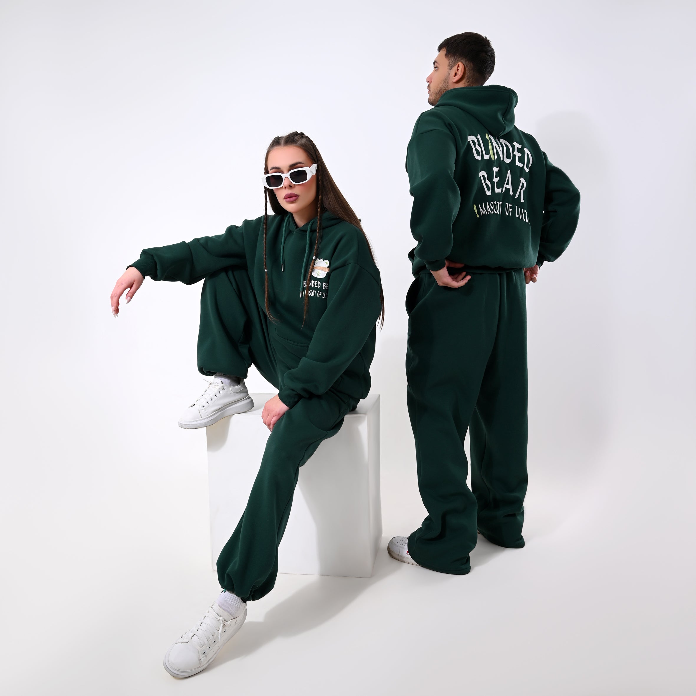 Green Blinded Bear Set - Peaco