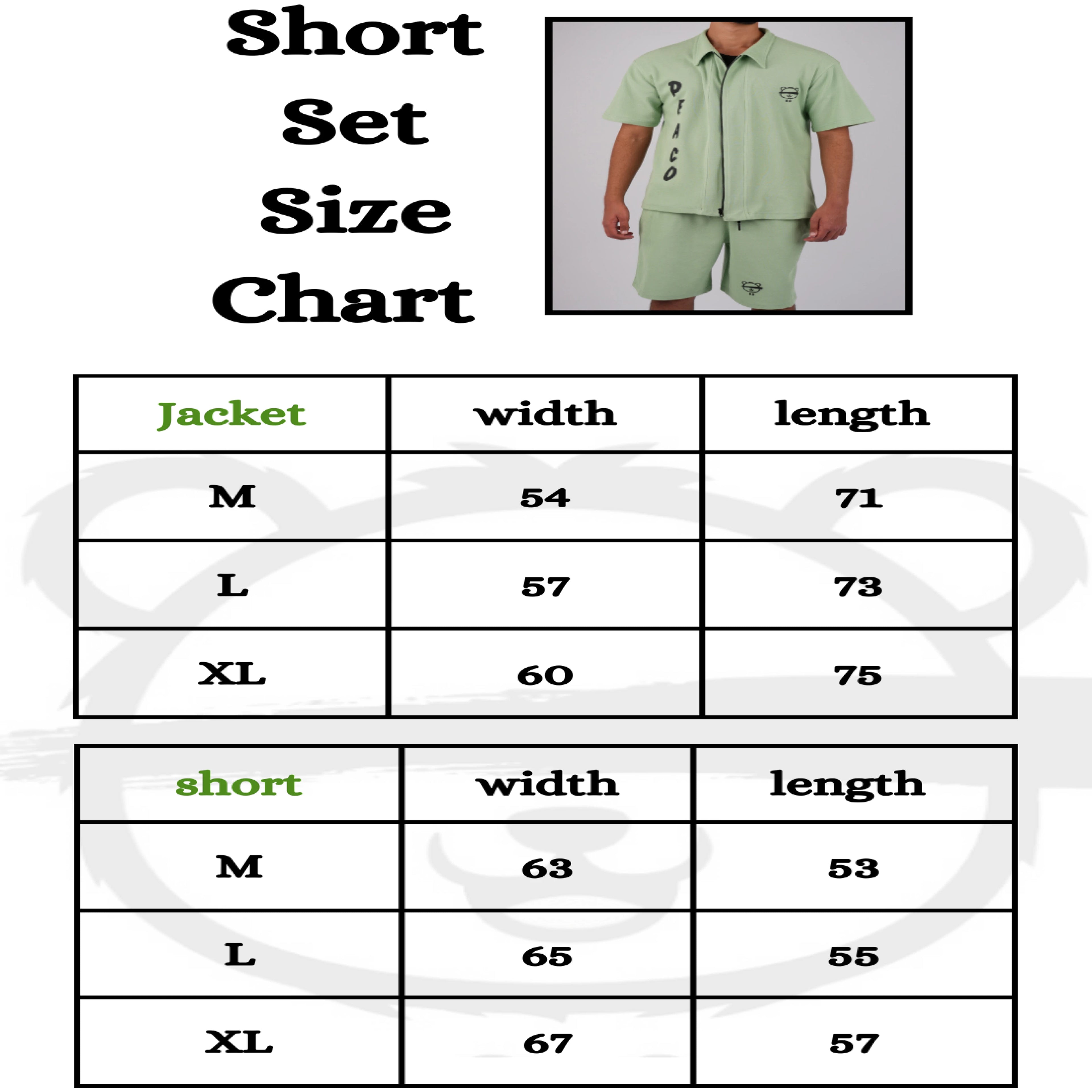 Mint Short Set - Peaco