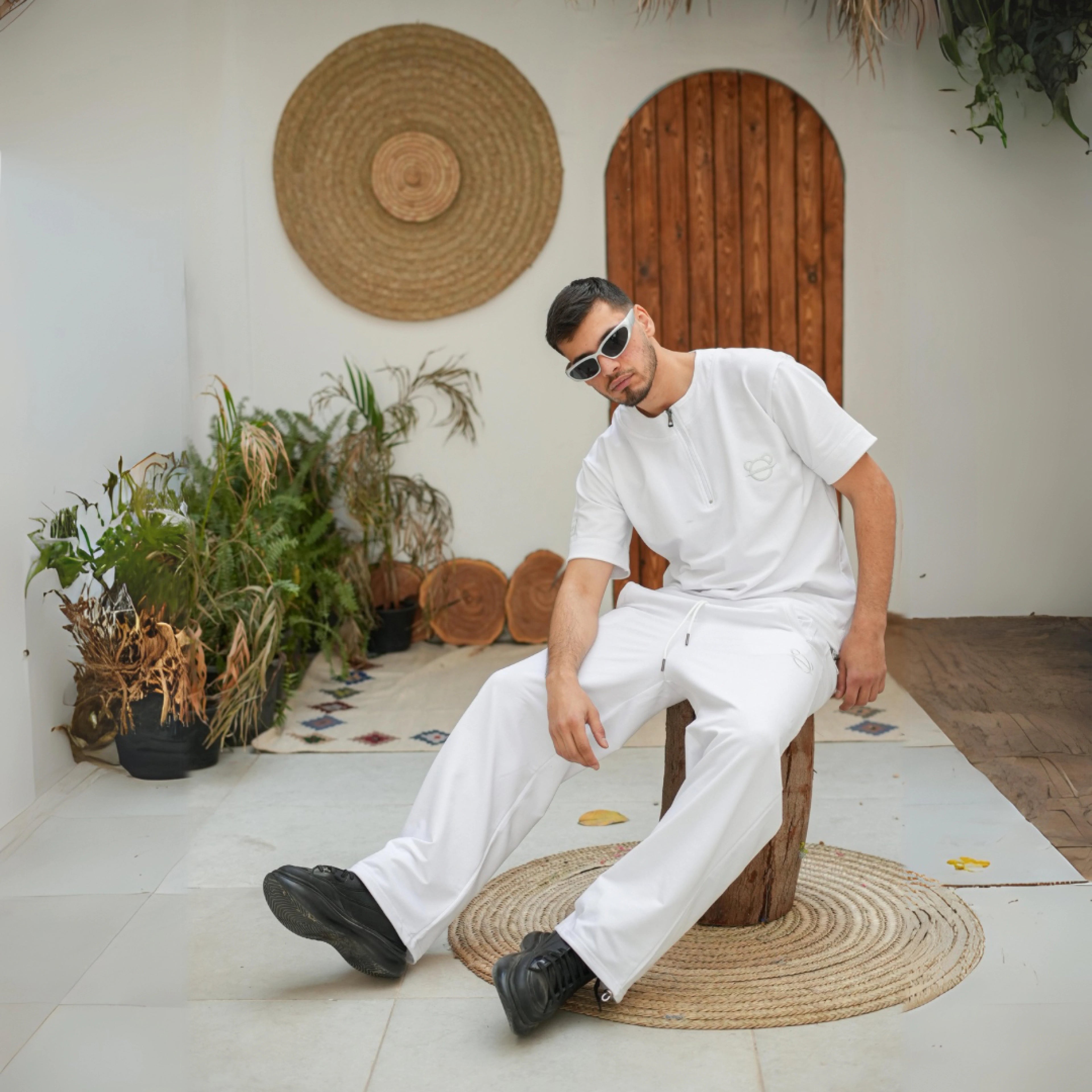 White Summer Melton Set - Peaco