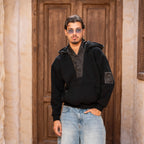 Black Melton - Waterproof Hoodie - Peaco