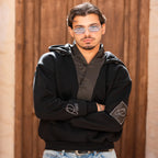 Black Melton - Waterproof Hoodie - Peaco