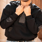 Black Melton - Waterproof Hoodie - Peaco