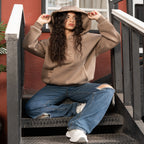 Beige Melton - Waterproof Hoodie - Peaco