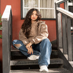 Beige Melton - Waterproof Hoodie - Peaco