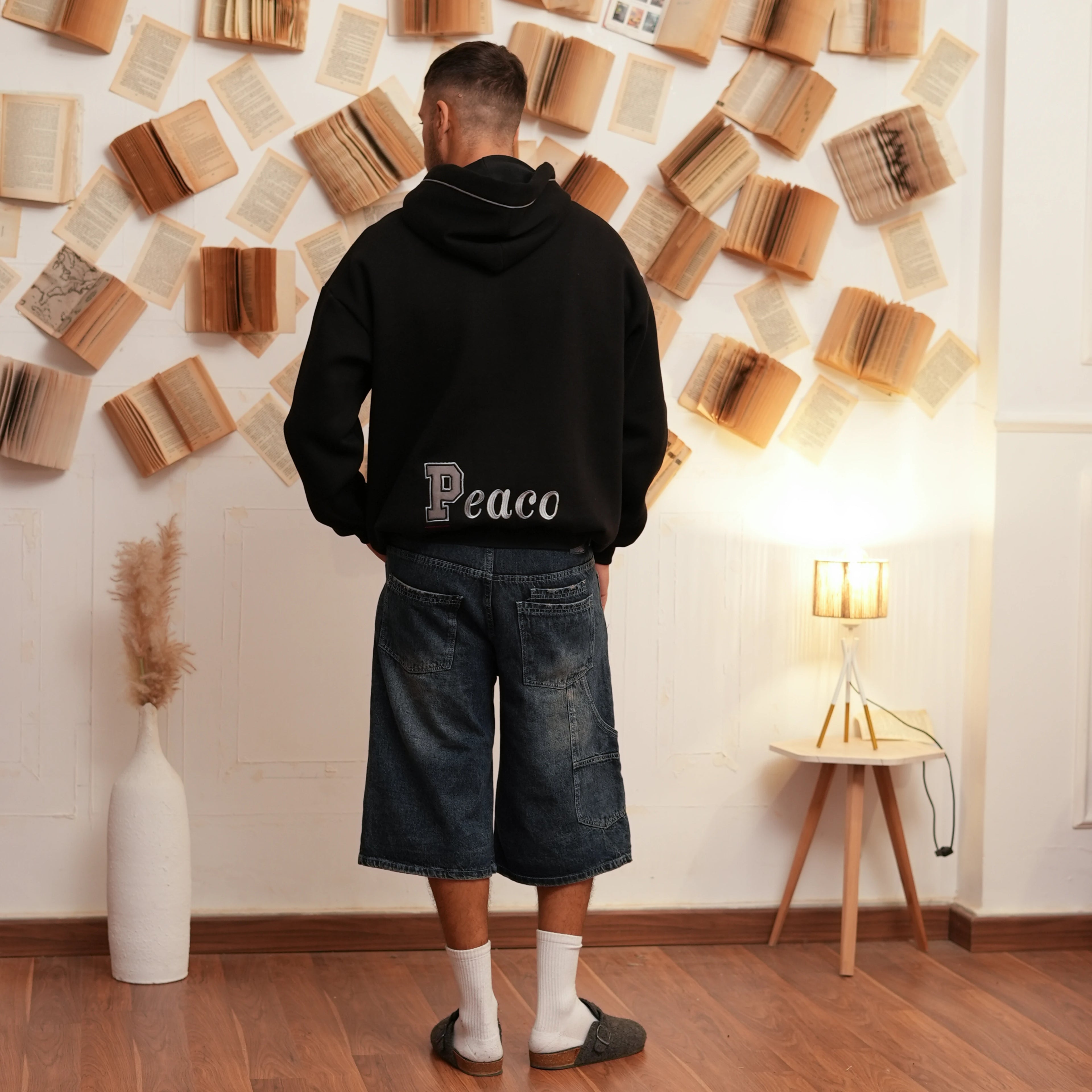 Black PP Hoodie - Peaco