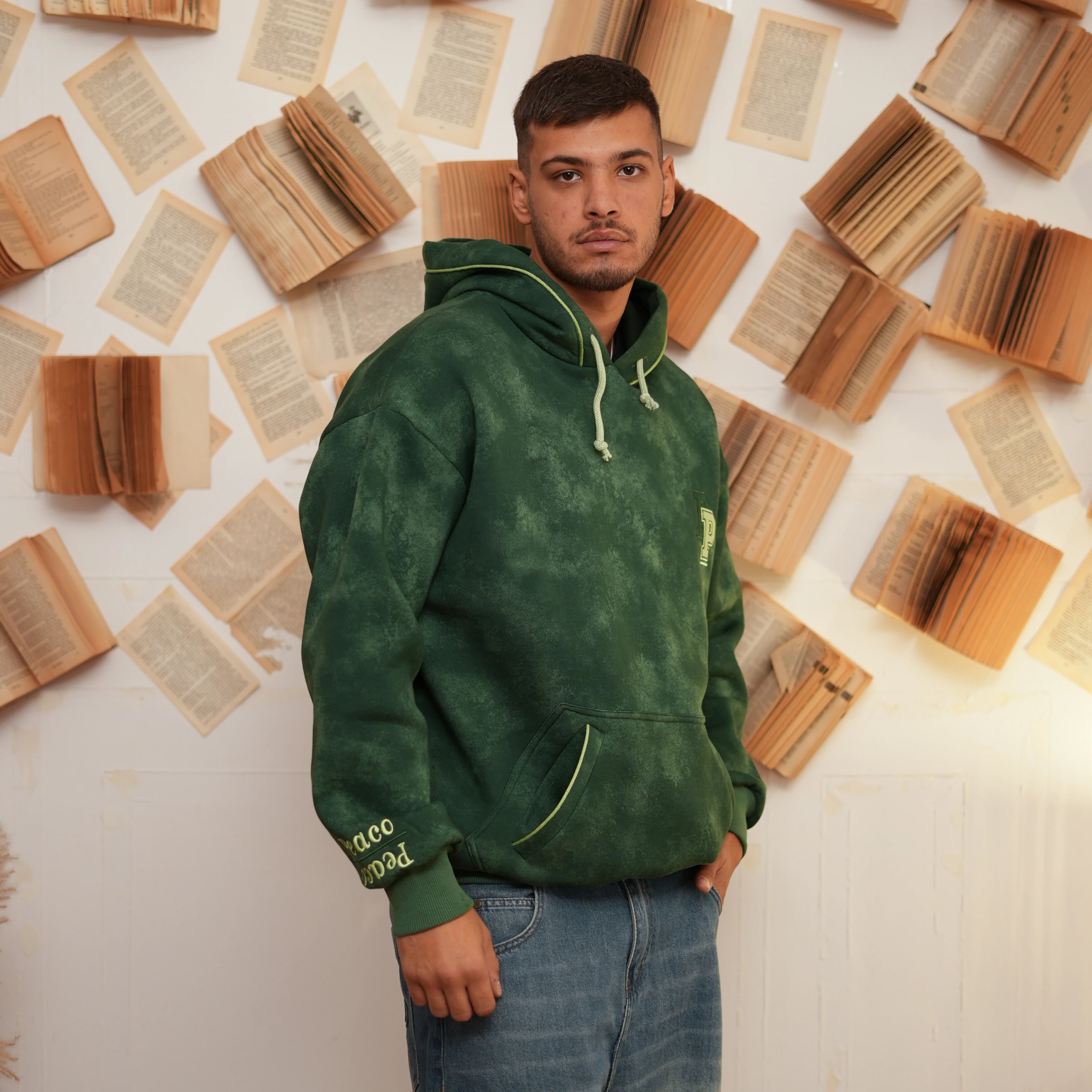 Dye Green PP Hoodie - Peaco