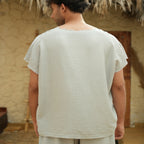 Grey Unisex Linen Set - Peaco