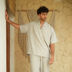 Grey Man Linen T-shirt - Peaco