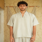 Grey Man Linen T-shirt - Peaco