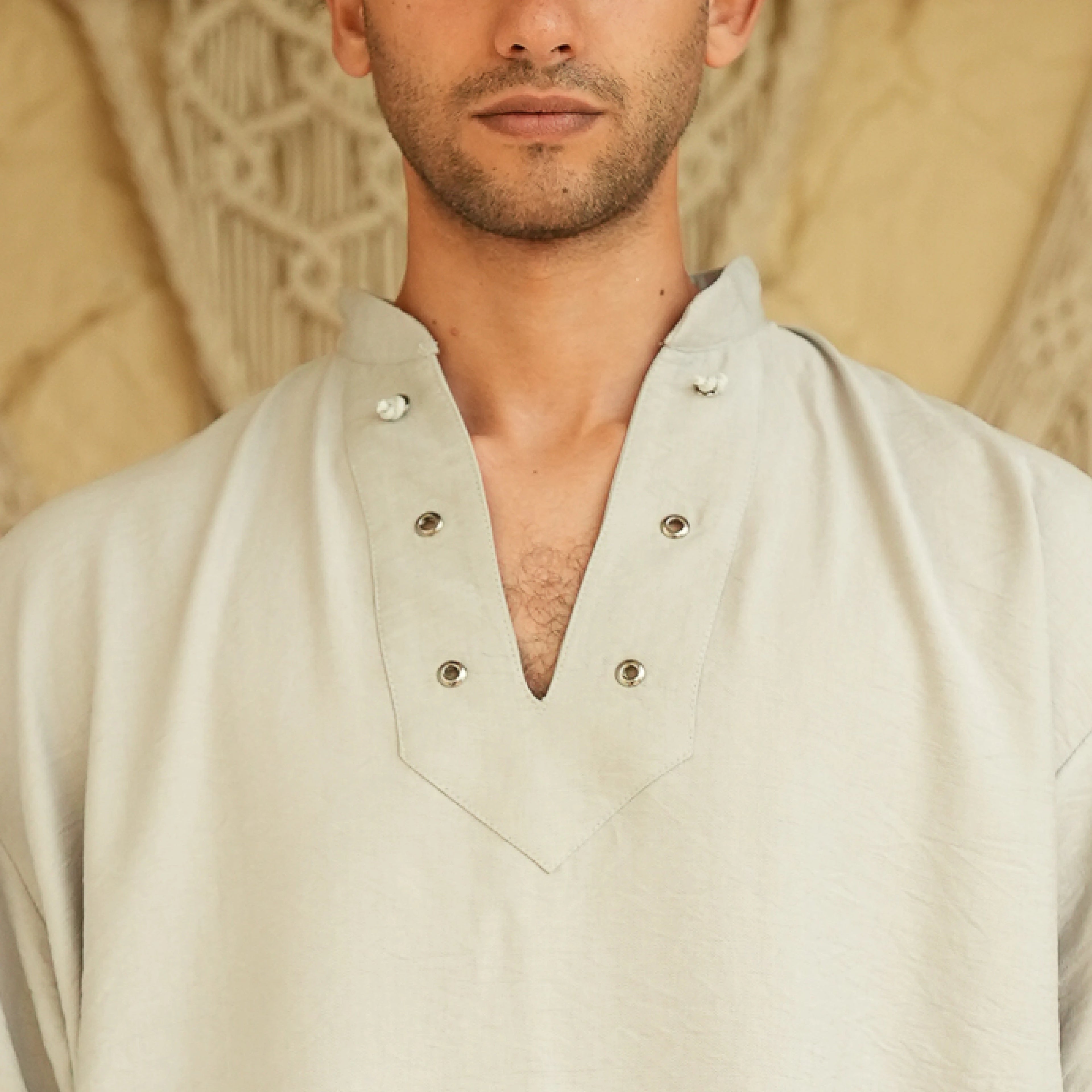 Grey Man Linen T-shirt - Peaco