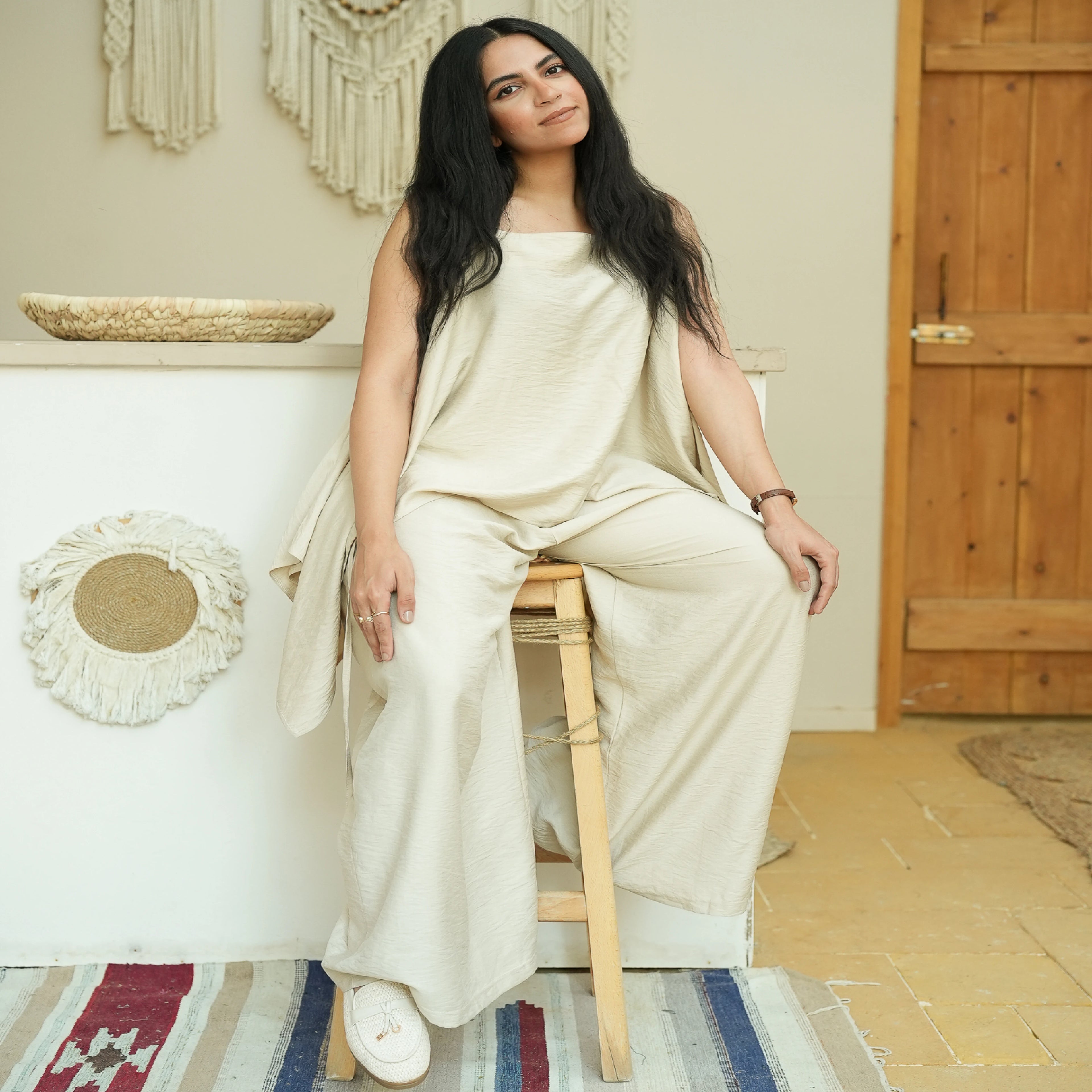 Beige Off - shoulders Smart Set - Peaco