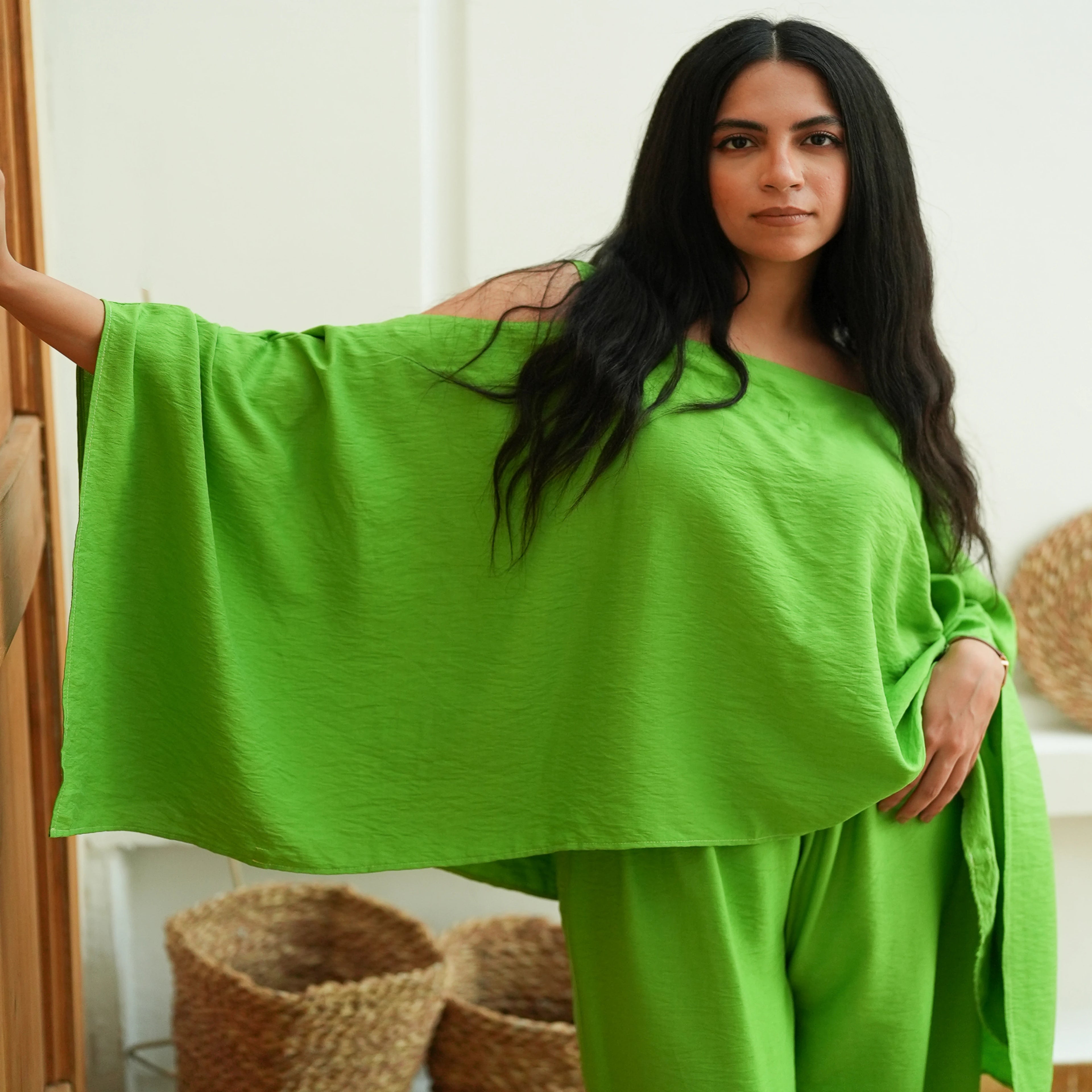 Green Off - shoulders Smart Set - Peaco