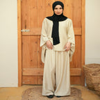 Beige Puncho Smart Set - Peaco