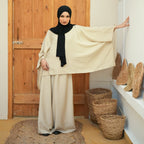 Beige Puncho Smart Set - Peaco