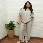 Grey Unisex Linen Set - Peaco