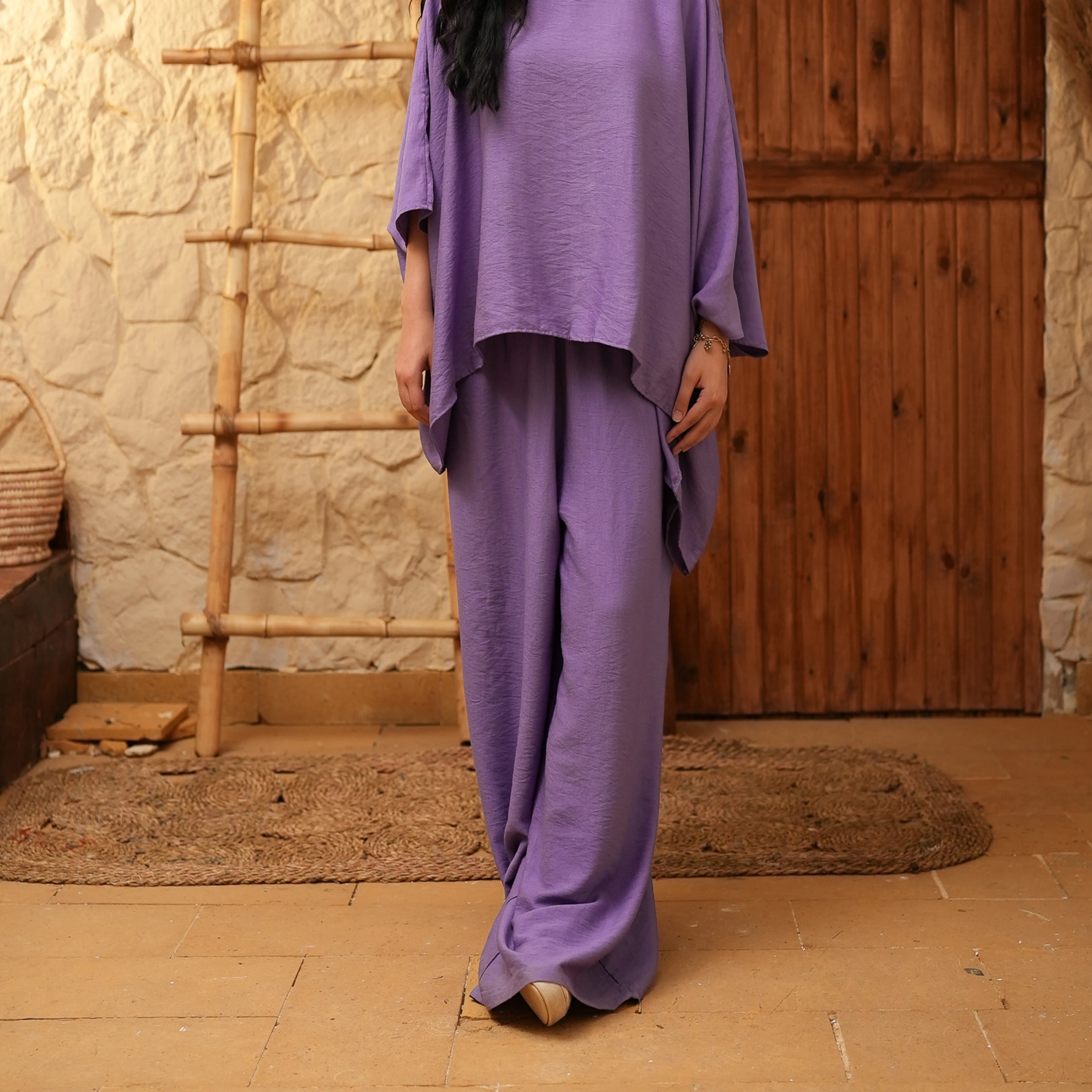 Purple Off - shoulders Smart Set - Peaco