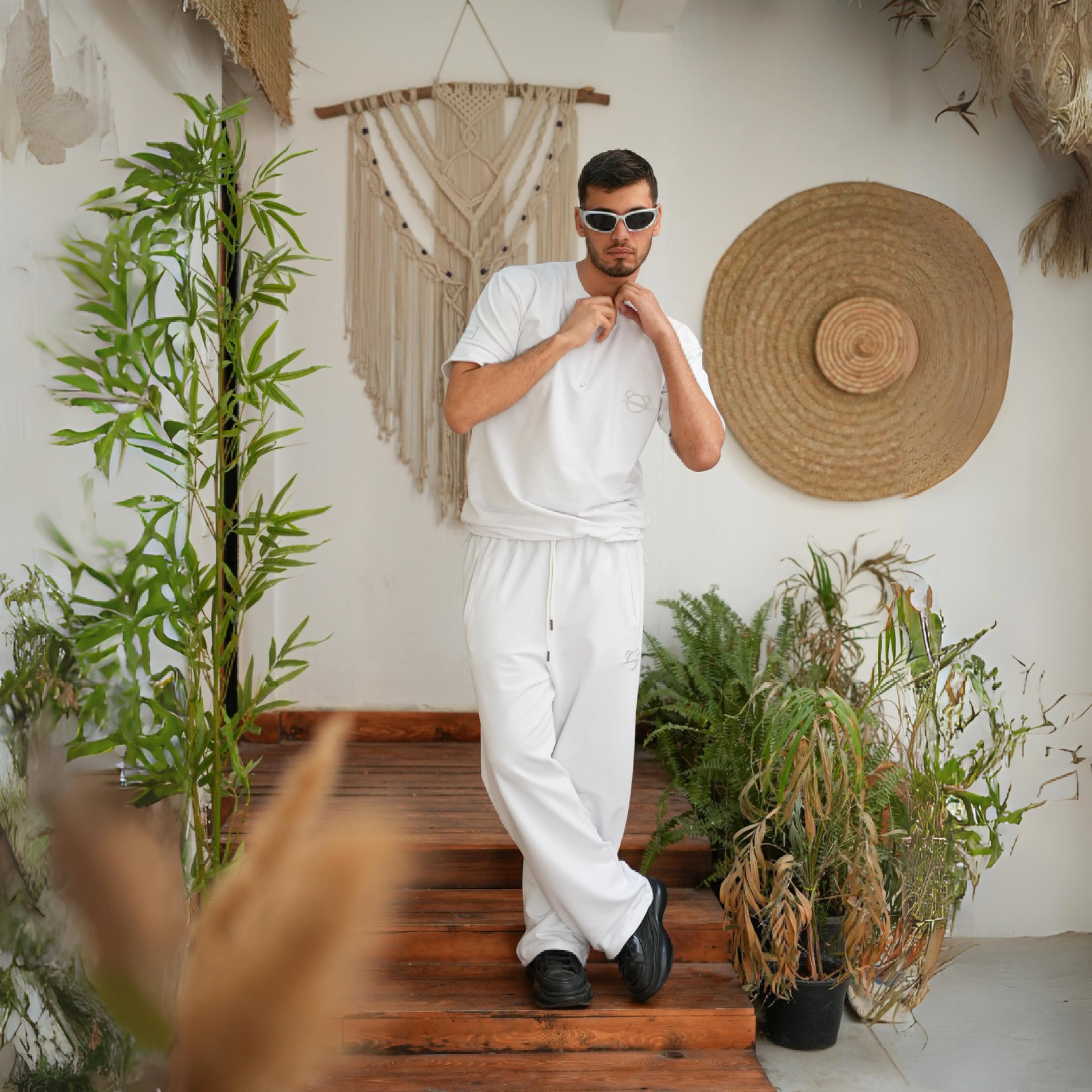 White Summer Melton Set - Peaco