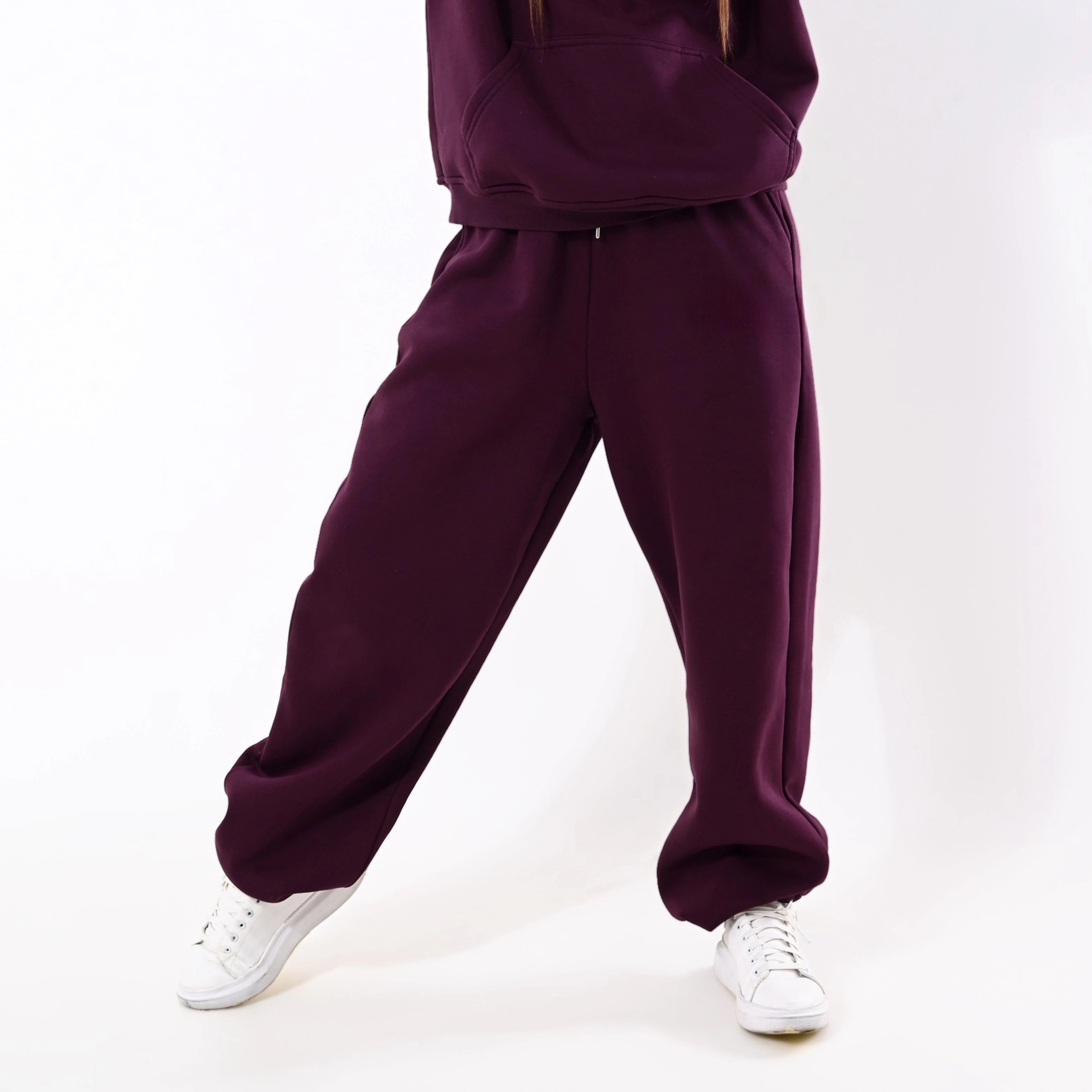 Burgundy Pants - plain - Peaco