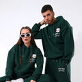 Green Blinded Bear Hoodie - designed - Peaco
