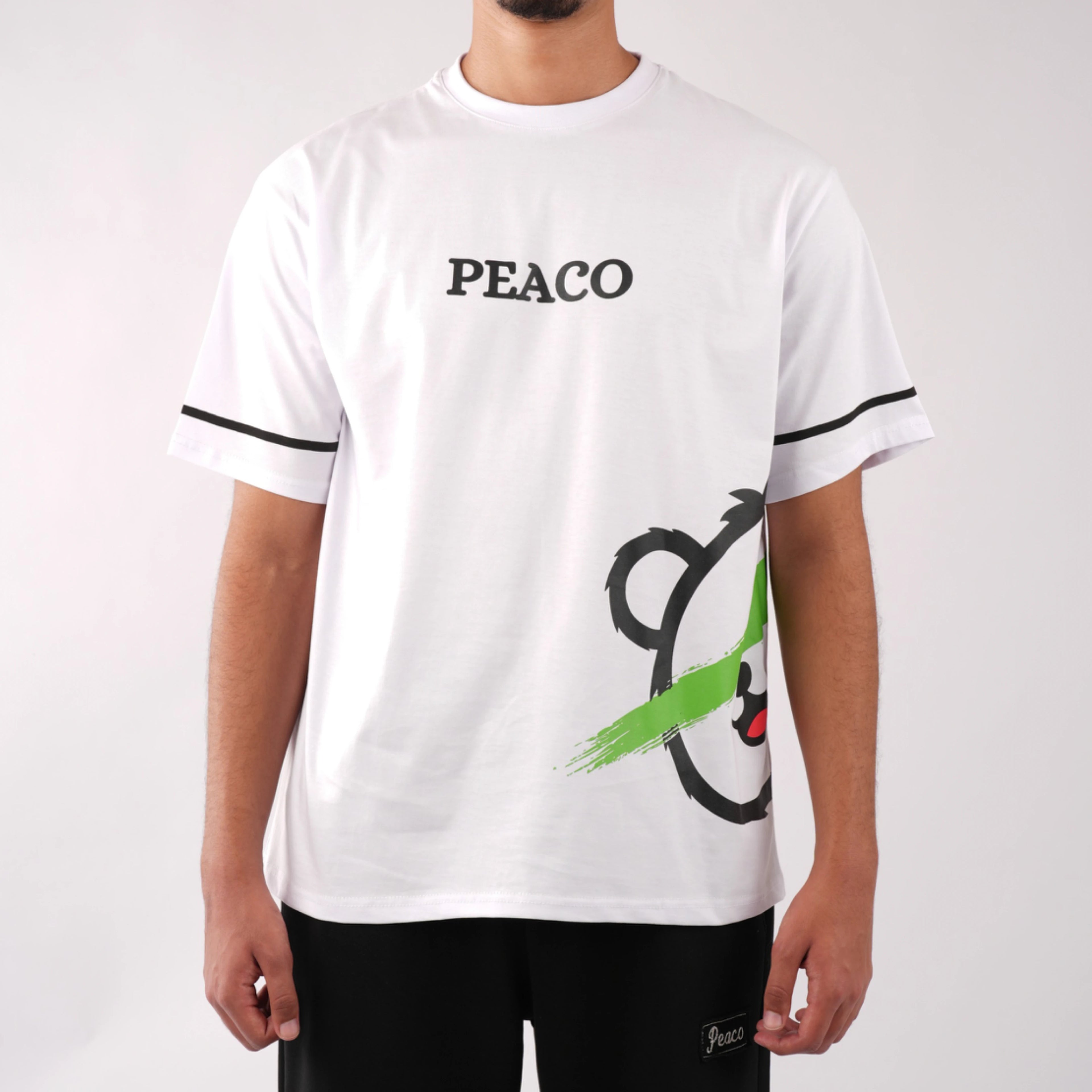 White Blinded Bear Summer T-shirt - Peaco