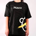 Black Blinded Bear Summer T-shirt - designed - Peaco