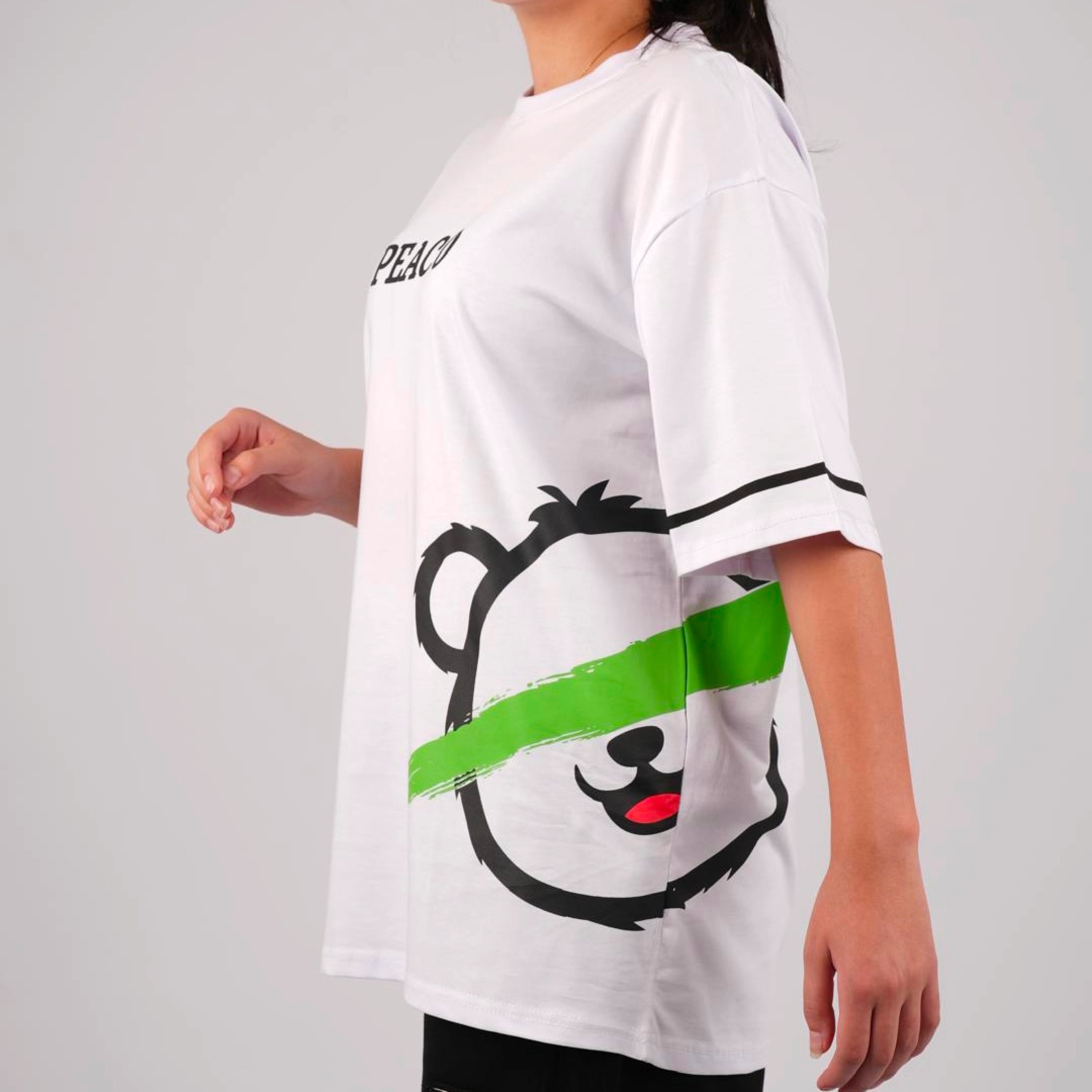 White Blinded Bear Summer T-shirt - Peaco