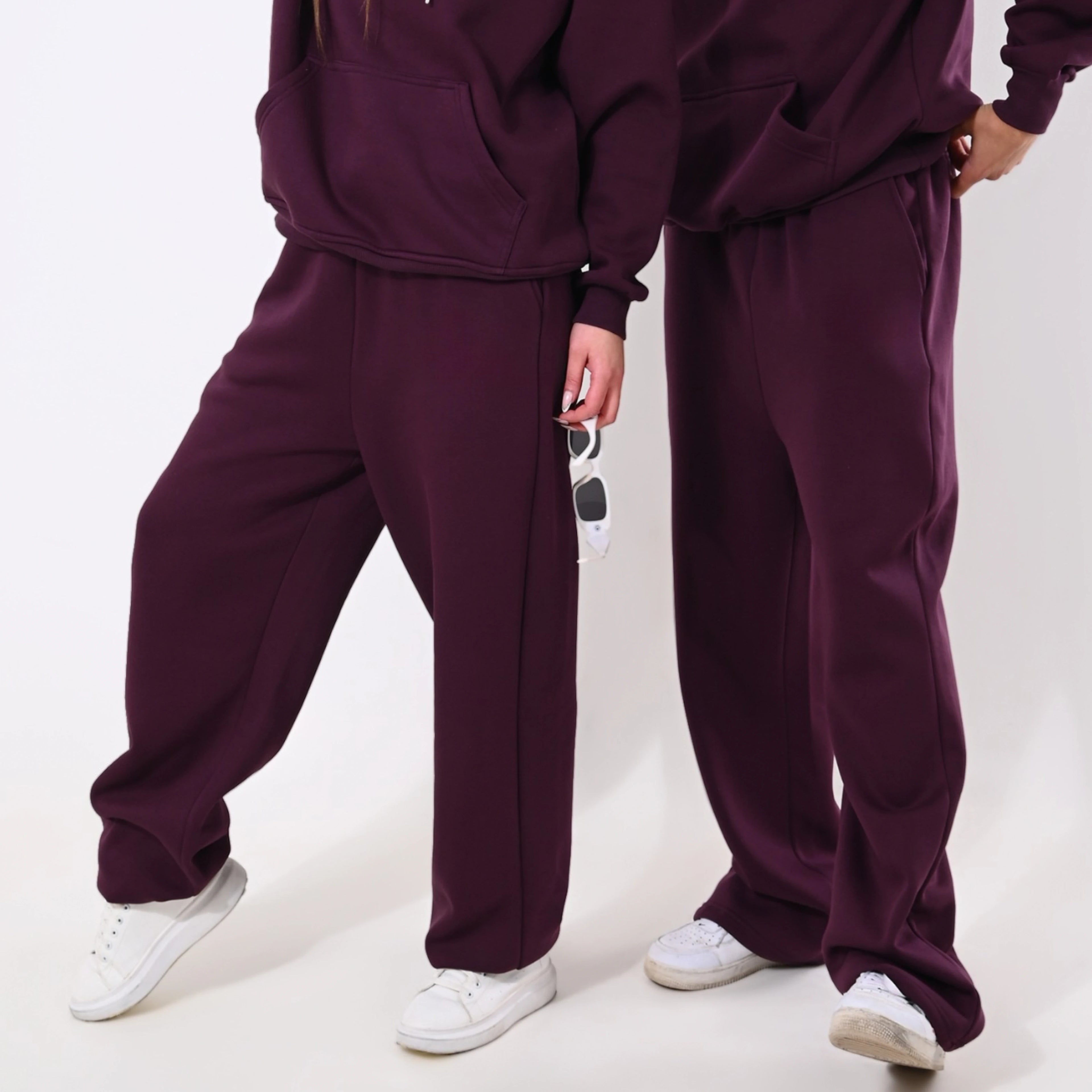 Burgundy Pants - plain - Peaco