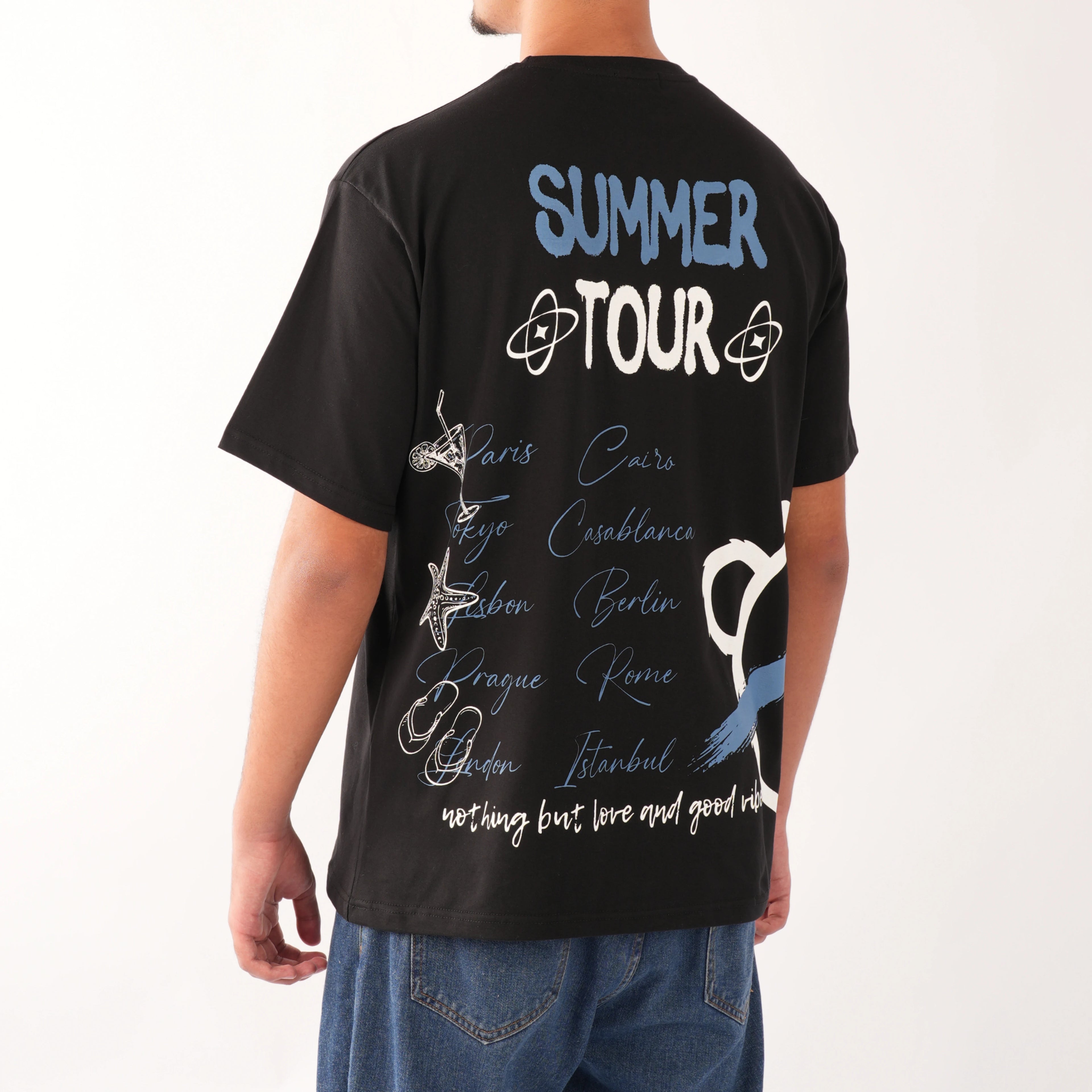 Black Blinded Bear Summer T-shirt - Peaco